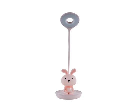 Настольная лампа Kite Bunny LED с аккумулятором, розовая (K24-492-1-2), изображение 3