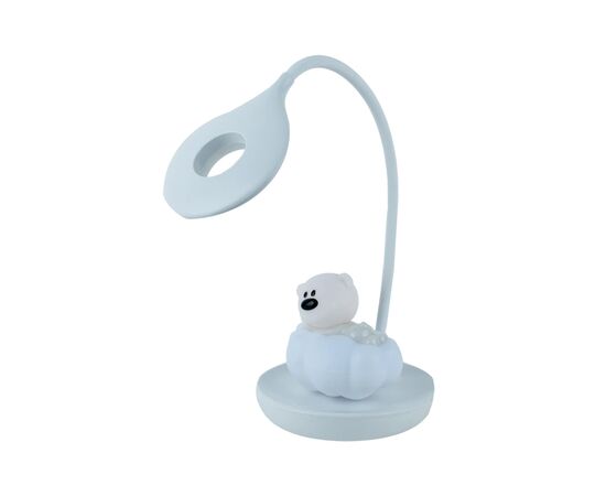 Настольная лампа Kite Cloudy Bear LED с аккумулятором, голубая (K24-493-2-3)