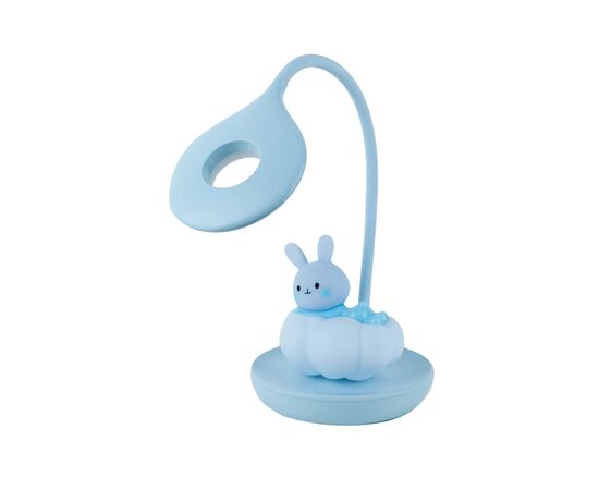 Настольная лампа Kite Cloudy Bunny LED с аккумулятором, голубая (K24-493-1-3)