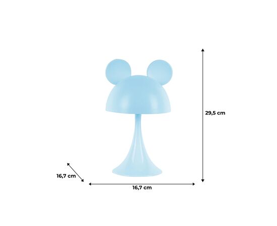 Нічник Kite Світильник LED з акумулятором Simple Mouse, блакитний (K25-317-2-3), зображення 6