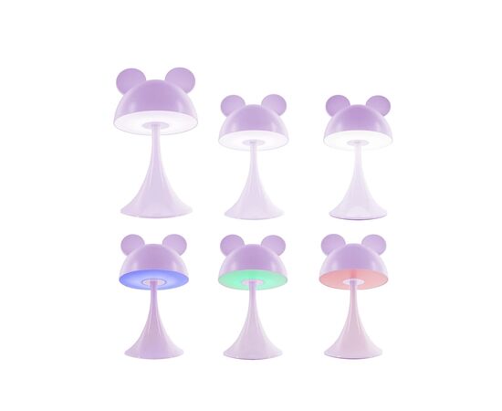 Нічник Kite Світильник LED з акумулятором Simple Mouse, фіолетовий (K25-317-2-5), зображення 4