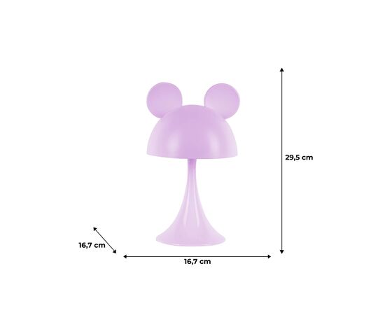 Нічник Kite Світильник LED з акумулятором Simple Mouse, фіолетовий (K25-317-2-5), зображення 6
