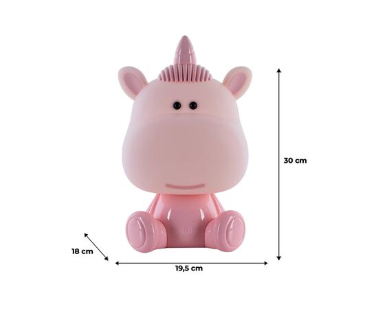 Ночник Kite Светильник LED с аккумулятором Unicorn, розовый (K24-491-1-2), изображение 6