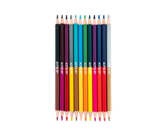 Карандаши цветные Kite Classic двосторонні, 12 кольорів (K-054), изображение 3
