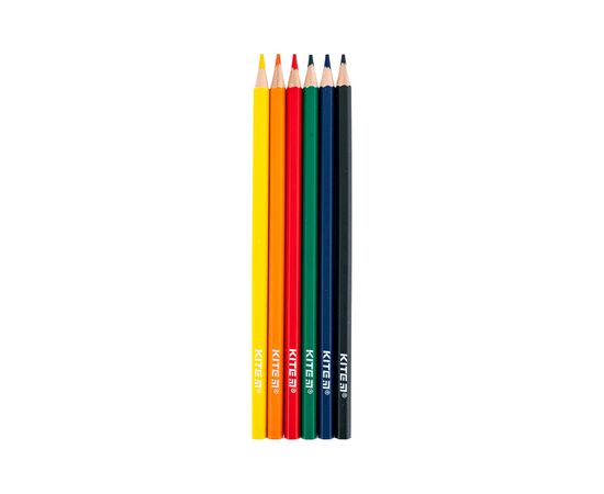 Карандаши цветные Kite Classic 6 кольорів (K-050), изображение 3