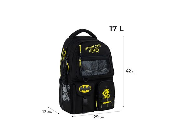 Рюкзак школьный Kite Education teens 2587M DC Batman (DC25-2587M), изображение 2