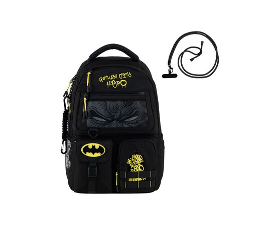Рюкзак школьный Kite Education teens 2587M DC Batman (DC25-2587M), изображение 3