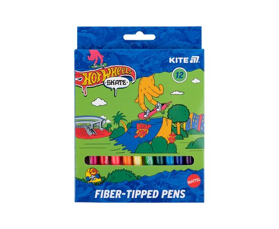 Фломастери Kite Hot Wheels 12 кольорів (HW25-447-2)
