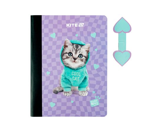 Блокнот Kite с магнитной закладкой Studio Pets А5, 60 листов, клетка (SP25-192), изображение 2