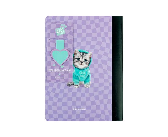 Блокнот Kite с магнитной закладкой Studio Pets А5, 60 листов, клетка (SP25-192), изображение 4