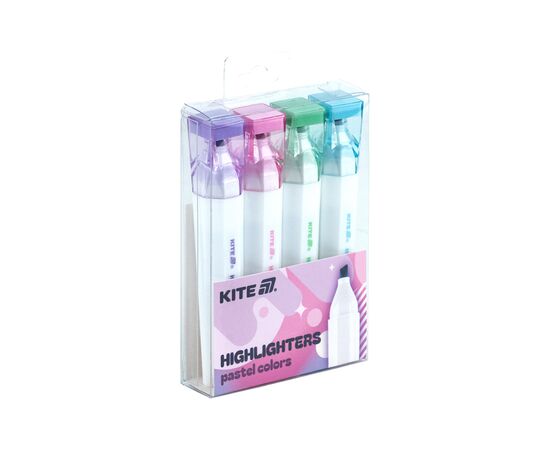 Набор маркеров Kite Highlighter Creative Pastel Colors, набор из 4-х цветов (K24-1145-4), изображение 4