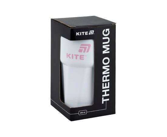 Термокружка Kite 450 мл біло-рожева (K25-1220-3), изображение 5