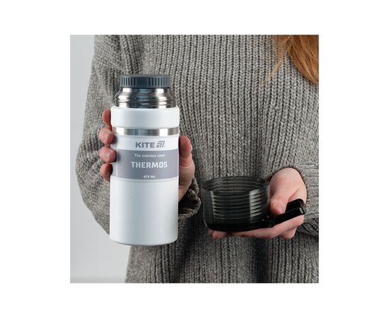 Термос Kite 473 мл білий (K25-320-1), изображение 6