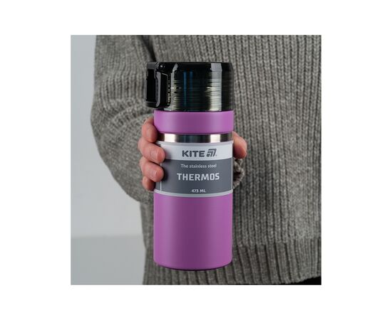 Термос Kite 473 мл фіолетовий (K25-320-3), изображение 5
