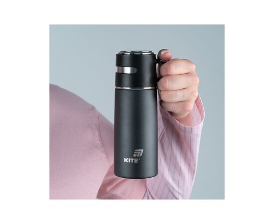 Термос Kite 350 мл чорний (K25-1223-1), изображение 6