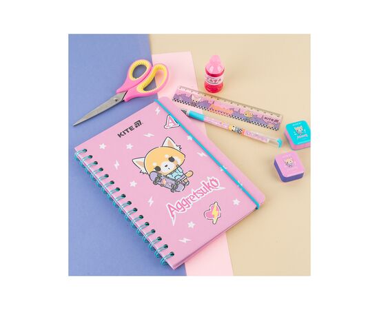 Блокнот Kite на спіралі A5 Aggretsuko , 80 аркушів, клітинка (AR25-190), зображення 4