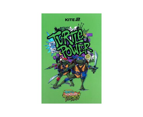 Блокнот Kite А5 Ninja Turtles 1 термобиндер, 64 листа, нелинованный (NT25-193-1)