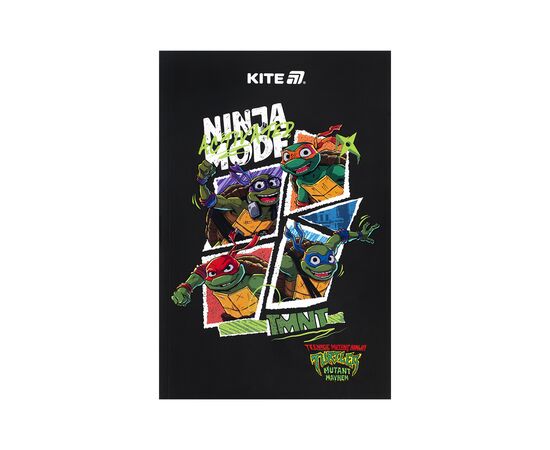 Блокнот Kite А5 Ninja Turtles 2 термобиндер, 64 листа, нелинованный (NT25-193-2)