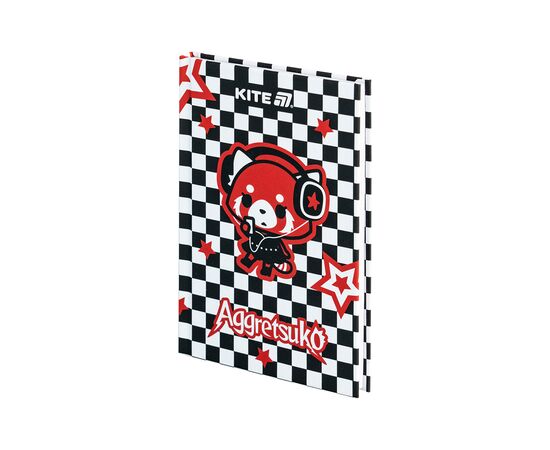 Блокнот Kite А6 Aggretsuko, твердая обложка, 80 листов, клетка (AR25-199), изображение 2