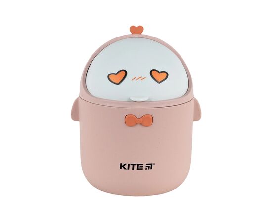Корзина для бумаг Kite Настольный контейнер для мусора, персиковый (K24-010-2)