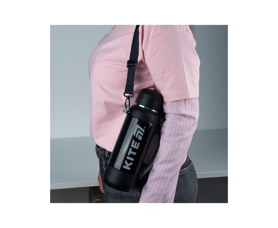 Термос Kite 1200 мл, чорний (K25-1225-1), изображение 9