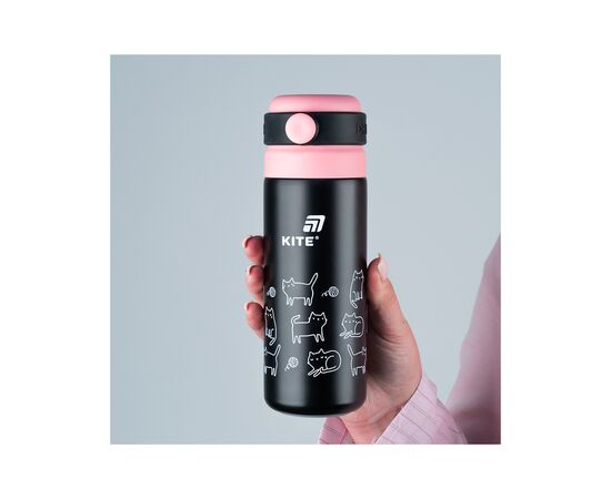 Термос Kite 500 мл, чорний (K25-1222-3), изображение 6