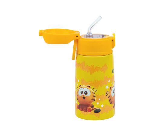 Поильник-непроливайка Kite Garfield термос з трубочкою 400 мл (GF25-1261), изображение 2