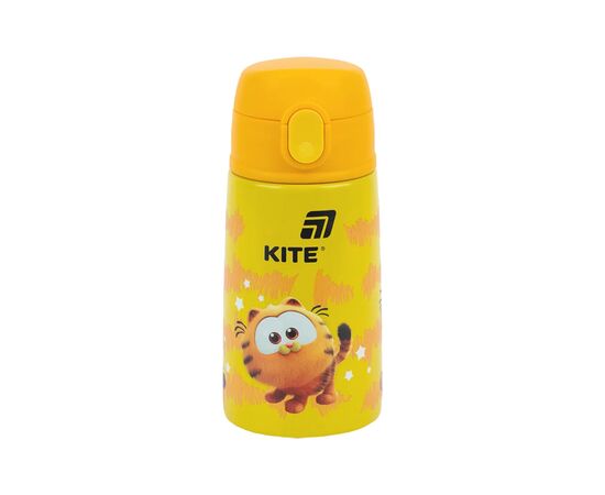 Поильник-непроливайка Kite Garfield термос з трубочкою 400 мл (GF25-1261)