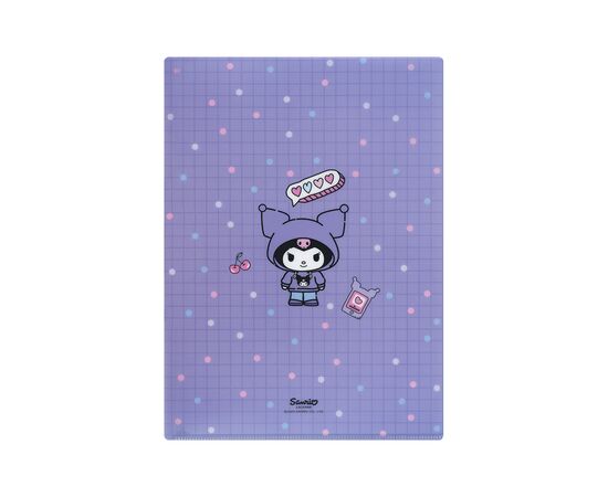 Папка – уголок Kite с клапаном A4 Kuromi (HK25-248-1), изображение 3