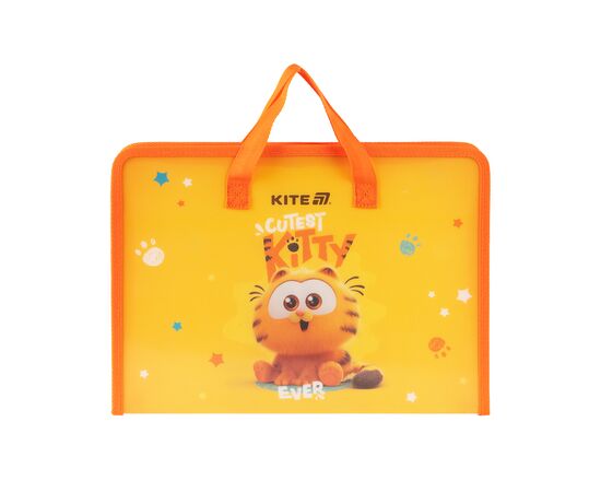 Папка - портфель Kite на блискавці A4 Garfield, 1 відділення (GF25-202)