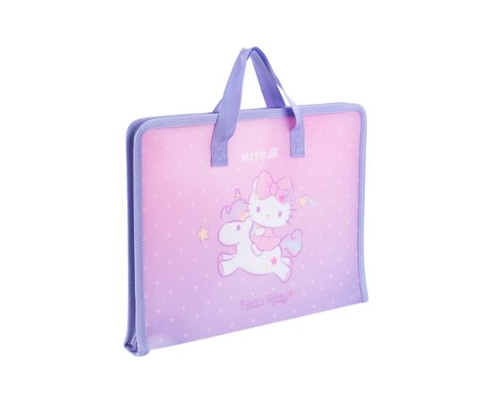 Папка - портфель Kite на блискавці A4 Hello Kitty, 1 відділення (HK25-202-1), зображення 2