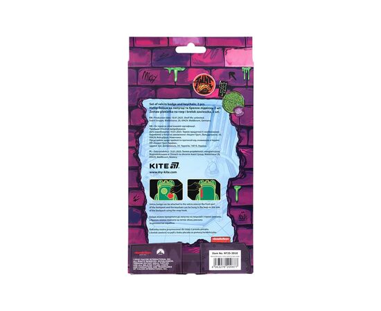 Бейдж Kite набір на липучці та підвіска TMNT Mutant Mayhem (NT25-3010), зображення 4