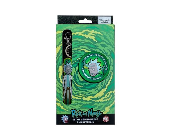 Бейдж Kite набір на липучці та підвіска Rick and Morty (RM24-3010)