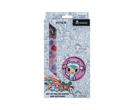 Бейдж Kite набір на липучці та підвіска tokidoki (TK24-3010-1)