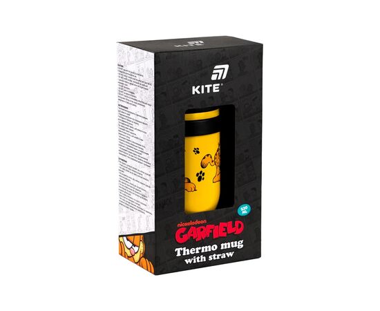 Поїльник-непроливайка Kite Garfield термокружка з трубочкою, 530 мл (GF25-1266), зображення 7
