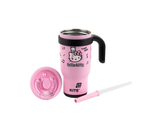 Поильник-непроливайка Kite Hello Kitty термокружка з трубочкою, 530 мл (HK25-1266), изображение 3