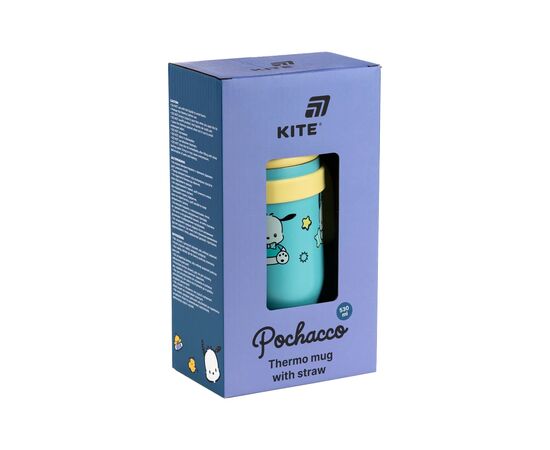 Поїльник-непроливайка Kite Pochacco термокружка з трубочкою, 530 мл (PC25-1266), зображення 7