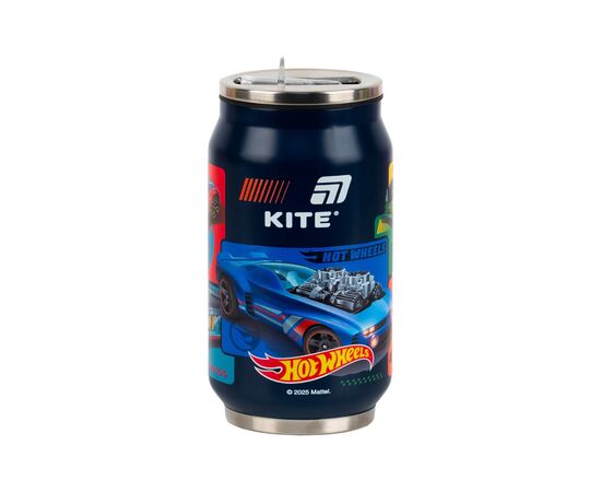 Поильник-непроливайка Kite Hot Wheels термочашка з трубочкою, 350 мл (HW25-1263)