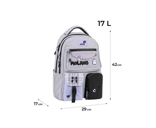 Рюкзак школьный Kite Education teens 2587M ML (ML26-2587M), изображение 12