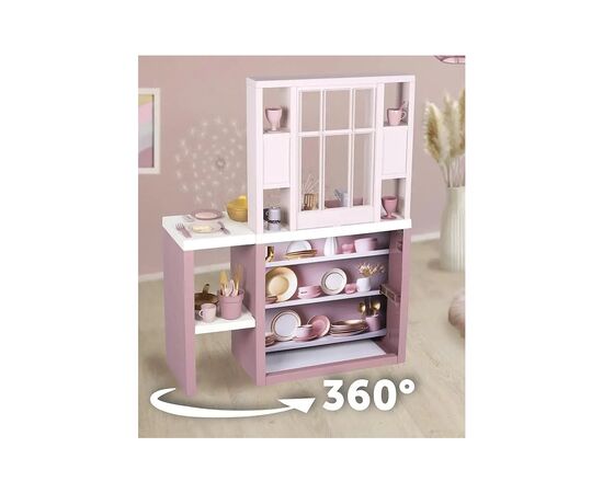 Игровой набор Smoby Интерактивная кухня Лофт с аксессуарами и звуковым эффектом, розовая (7600312602), изображение 6