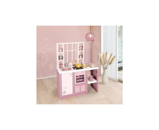 Игровой набор Smoby Интерактивная кухня Лофт с аксессуарами и звуковым эффектом, розовая (7600312602), изображение 7