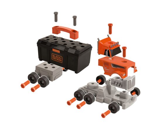 Игровой набор Smoby Блэк Деккер. Грузовик с кейсом, краном и инструментами, 43 х 13 х 17 см (360912), изображение 4