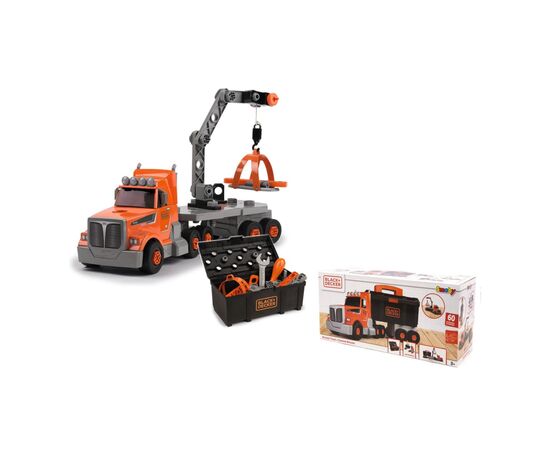 Игровой набор Smoby Блэк Деккер. Грузовик с кейсом, краном и инструментами, 43 х 13 х 17 см (360912), изображение 7