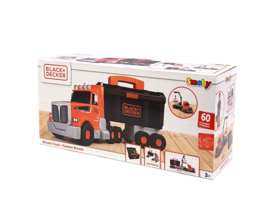 Игровой набор Smoby Блэк Деккер. Грузовик с кейсом, краном и инструментами, 43 х 13 х 17 см (360912), изображение 9