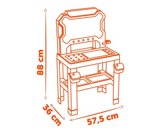 Ігровий набір Smoby Блек+Деккер. Майстерня 78 аксесуарів (7600360739), зображення 3