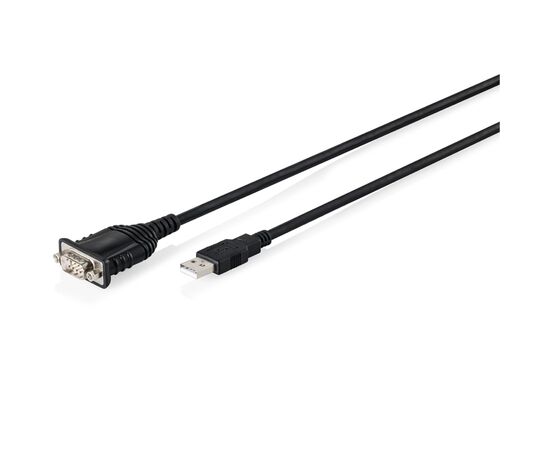 Кабель для передачі даних USB 2.0 AM to COM 1.8m DB9 RS232 FT232RNL black Digitus (DA-70172)