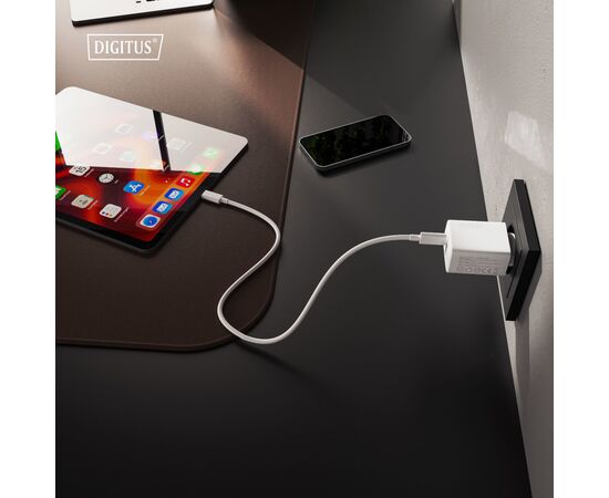 Зарядное устройство Digitus 1xUSB-C + 1xUSB 30W GaN (DA-10301), изображение 3