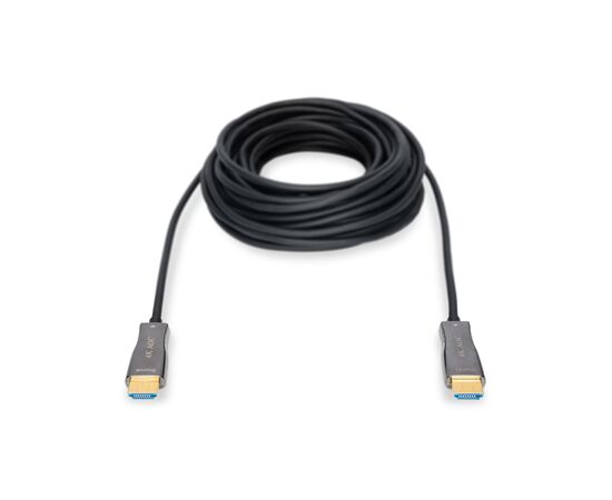 Кабель мультимедійний HDMI M to HDMI M 30m 4K AOC hybrid-fiber black Digitus (AK-330125-300-S), зображення 2