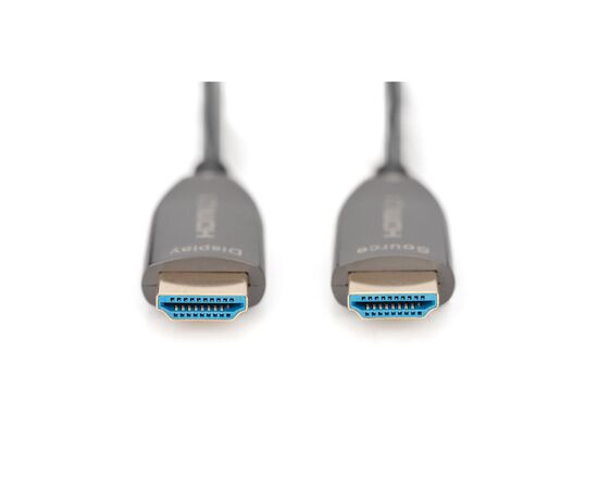 Кабель мультимедійний HDMI M to HDMI M 15m 8K AOC hybrid-fiber black Digitus (AK-330126-150-S), зображення 2