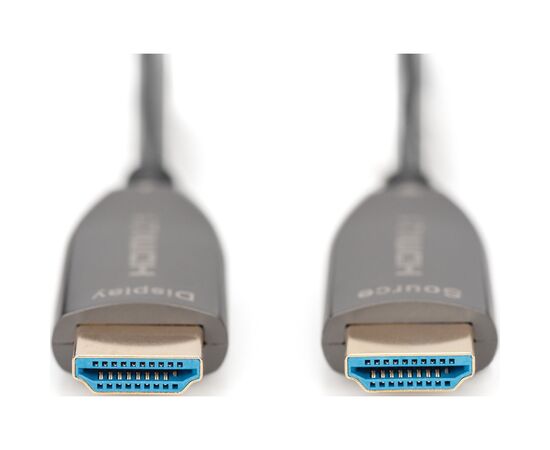 Кабель мультимедийный HDMI M to HDMI M 20m 8K AOC hybrid-fiber black Digitus (AK-330126-200-S), изображение 3